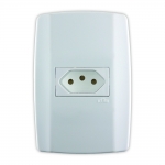 CONJ. 1 TOM. 10A 250V HORIZONTAL SLIM - 80150