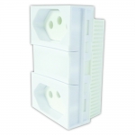 CONJ. 2 TOMADAS SEPARADAS 10A 250V MONOBLOCO 86120